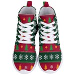 Christmas Time Pattern Christmas Ornament Women s Lightweight High Top Sneakers