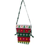 Christmas Time Pattern Christmas Ornament Folding Shoulder Bag