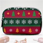 Christmas Time Pattern Christmas Ornament Make Up Pouch (Small)