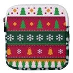 Christmas Time Pattern Christmas Ornament Mini Square Pouch