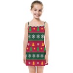 Christmas Time Pattern Christmas Ornament Kids  Summer Sun Dress