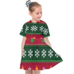 Christmas Time Pattern Christmas Ornament Kids  Sailor Dress