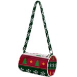 Christmas Time Pattern Christmas Ornament Mini Cylinder Bag