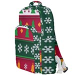 Christmas Time Pattern Christmas Ornament Double Compartment Backpack