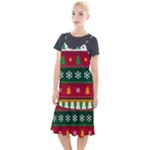 Christmas Time Pattern Christmas Ornament Camis Fishtail Dress