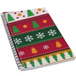 Christmas Time Pattern Christmas Ornament 5.5  x 8.5  Notebook