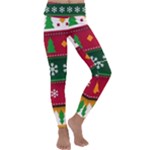 Christmas Time Pattern Christmas Ornament Kids  Lightweight Velour Classic Yoga Leggings