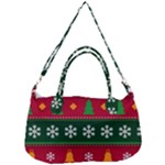 Christmas Time Pattern Christmas Ornament Removable Strap Handbag