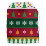 Christmas Time Pattern Christmas Ornament Drawstring Pouch (3XL)