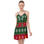 Christmas Time Pattern Christmas Ornament Summer Time Chiffon Dress