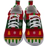 Christmas Time Pattern Christmas Ornament Kids Athletic Shoes