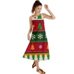 Christmas Time Pattern Christmas Ornament Summer Maxi Dress