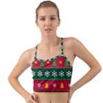 Christmas Time Pattern Christmas Ornament Mini Tank Bikini Top