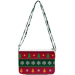 Christmas Time Pattern Christmas Ornament Double Gusset Crossbody Bag