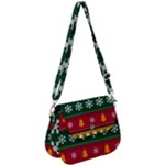 Christmas Time Pattern Christmas Ornament Saddle Handbag