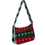 Christmas Time Pattern Christmas Ornament Zip Up Shoulder Bag