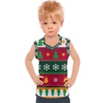 Christmas Time Pattern Christmas Ornament Kids  Sport Tank Top