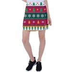 Christmas Time Pattern Christmas Ornament Tennis Skirt