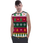 Christmas Time Pattern Christmas Ornament Men s Regular Tank Top