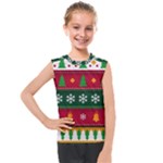 Christmas Time Pattern Christmas Ornament Kids  Mesh Tank Top