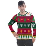 Christmas Time Pattern Christmas Ornament Men s Pique Long Sleeve T-Shirt