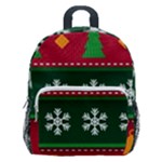 Christmas Time Pattern Christmas Ornament Kids  Age 5-10 Lightweight School Backpack with Side Pockets