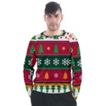 Christmas Time Pattern Christmas Ornament Men s Long Sleeve Raglan T-Shirt