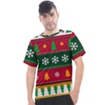 Christmas Time Pattern Christmas Ornament Men s Sport Top