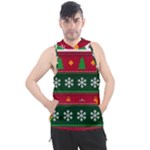 Christmas Time Pattern Christmas Ornament Men s Sleeveless Hoodie