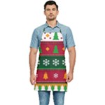 Christmas Time Pattern Christmas Ornament Kitchen Apron