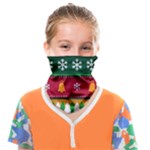 Christmas Time Pattern Christmas Ornament Face Covering Bandana (Kids)