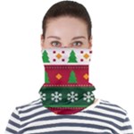 Christmas Time Pattern Christmas Ornament Face Seamless Bandana (Adult)