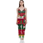 Christmas Time Pattern Christmas Ornament V-Neck Camisole Jumpsuit