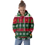 Christmas Time Pattern Christmas Ornament Kids  Oversized Hoodie