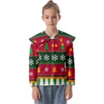 Christmas Time Pattern Christmas Ornament Kids  Peter Pan Collar Blouse