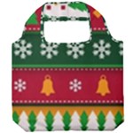 Christmas Time Pattern Christmas Ornament Foldable Grocery Recycle Bag