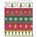 Christmas Time Pattern Christmas Ornament 8  x 10  Softcover Notebook