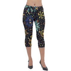 Lightweight Velour Capri Leggings  