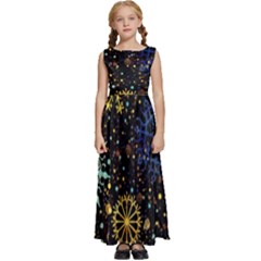 Kids  Satin Sleeveless Maxi Dress 