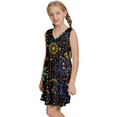 Kids  Sleeveless Tiered Mini Dress 