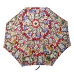 Pattern Kitten Christmas Folding Umbrellas