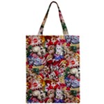 Pattern Kitten Christmas Zipper Classic Tote Bag