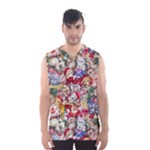 Pattern Kitten Christmas Men s Basketball Tank Top