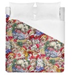 Pattern Kitten Christmas Duvet Cover (Queen Size)