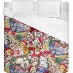 Pattern Kitten Christmas Duvet Cover (King Size)