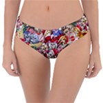 Pattern Kitten Christmas Reversible Classic Bikini Bottoms