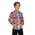 Pattern Kitten Christmas Kids  Windbreaker