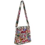 Pattern Kitten Christmas Zipper Messenger Bag