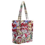 Pattern Kitten Christmas Everyday Shoulder Bag with Pouch Bag