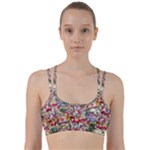 Pattern Kitten Christmas Line Them Up Sports Bra